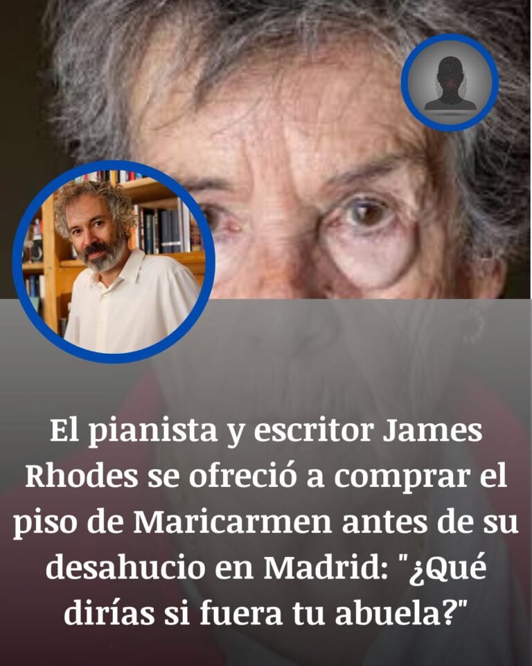 James Rhodes ofreció comprar el piso de Maricarmen, pero el desahucio siguió adelante