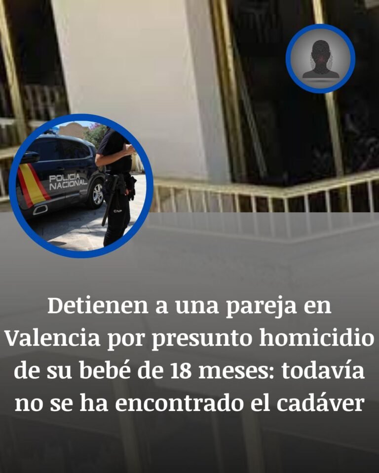 Detenida una pareja en Valencia por el presunto homicidio de su bebé de 18 meses sin que aparezca el cuerpo