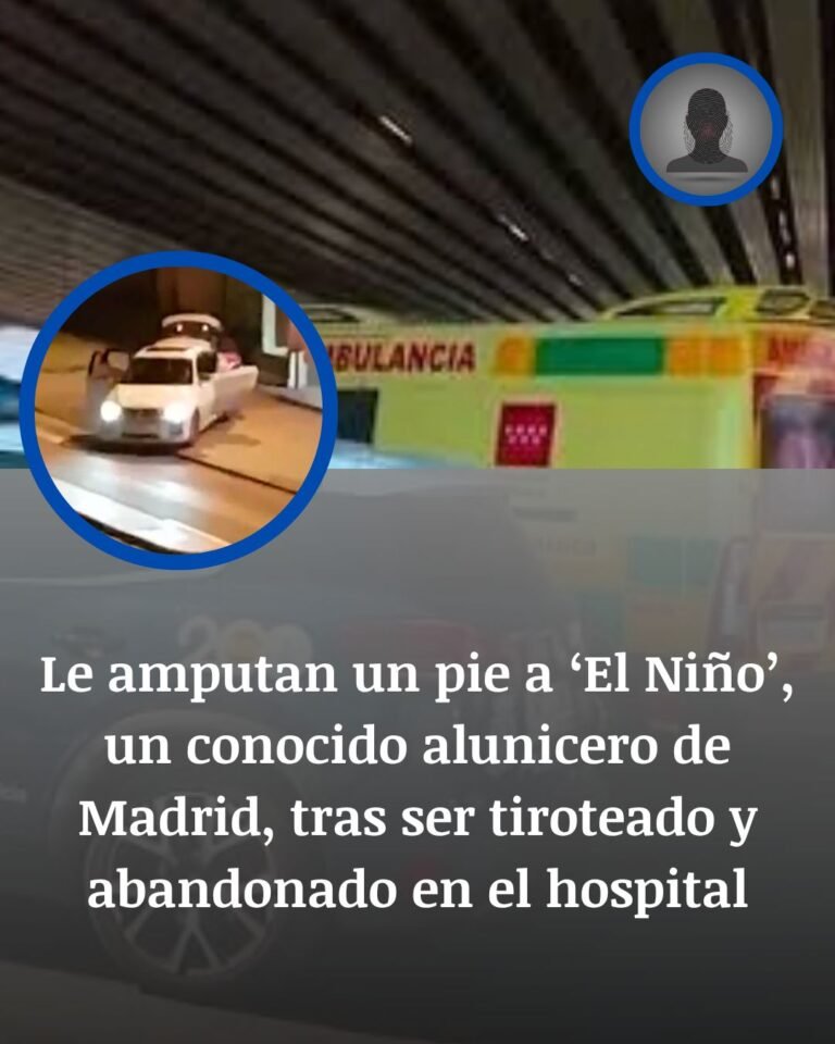 Amputan un pie a ‘El Niño’ tras recibir cinco disparos en Madrid