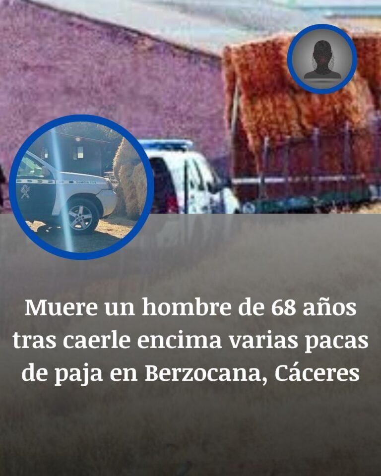 Muere un hombre de 68 años al quedar atrapado bajo pacas de paja en Berzocana