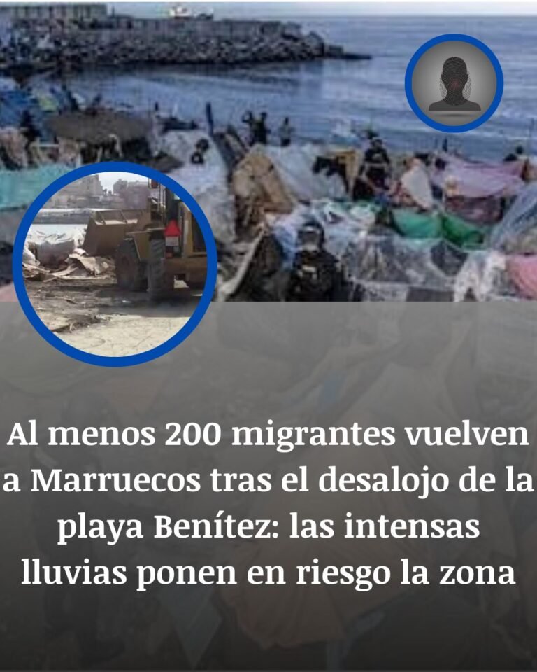 Más de 200 migrantes regresan a Marruecos tras el desalojo de playa Benítez en Ceuta