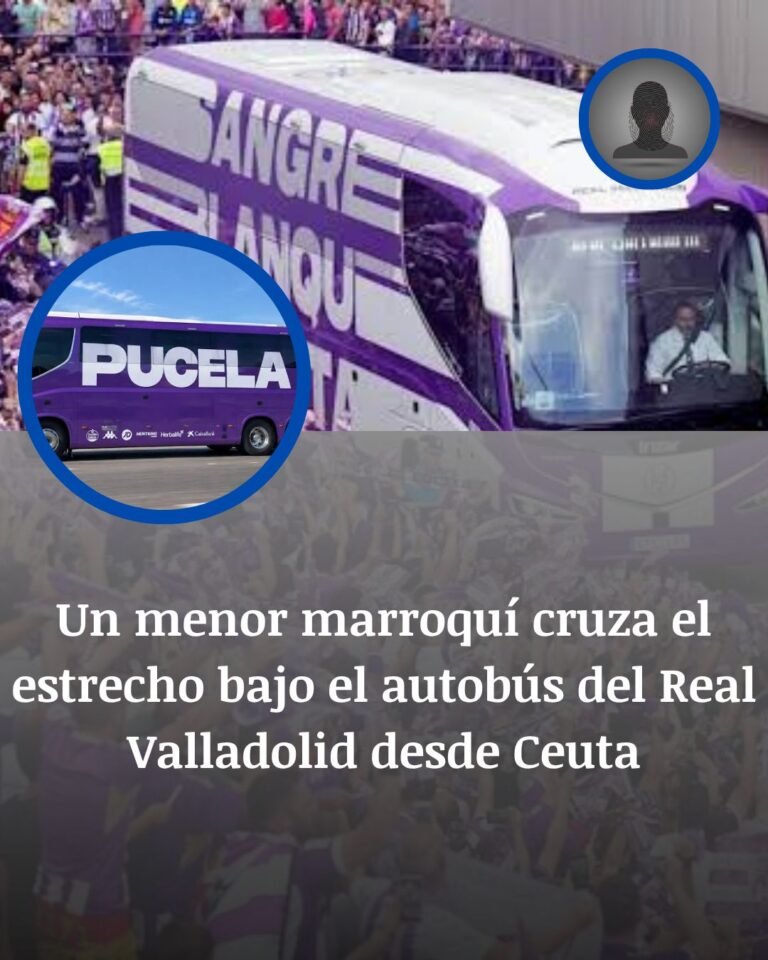 Ceuta: un menor cruza el Estrecho oculto bajo el autobús del Real Valladolid