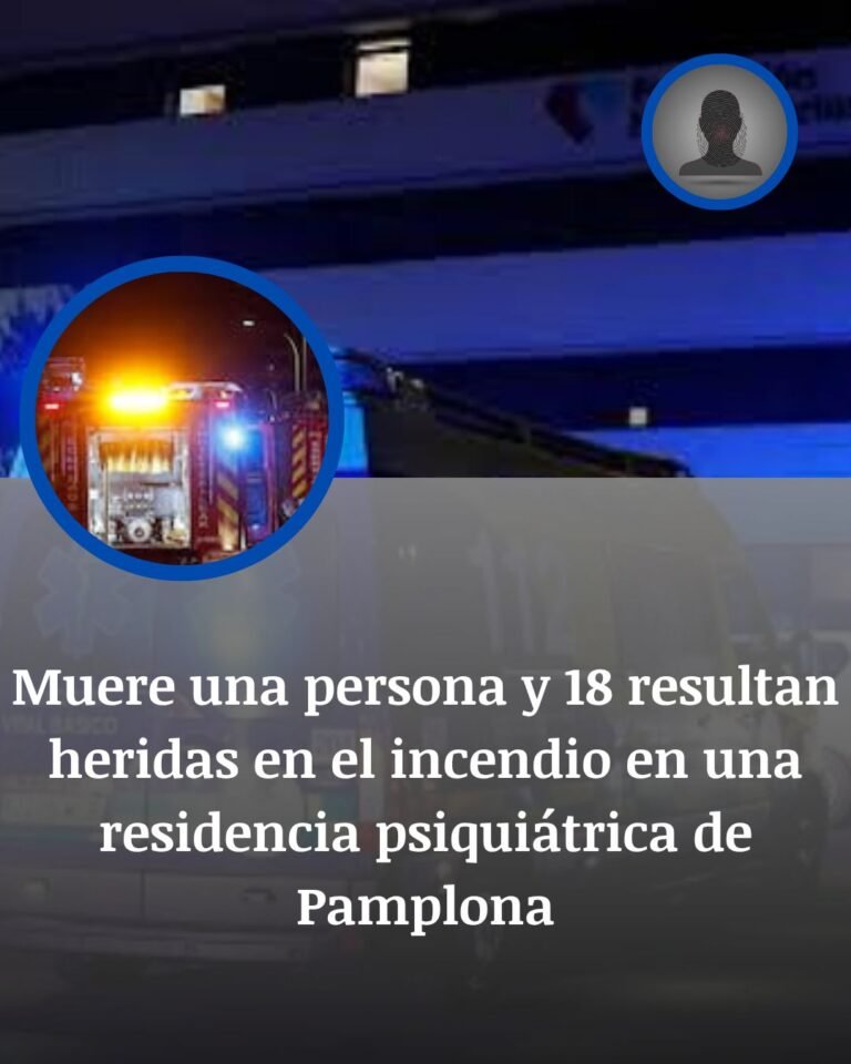 Incendio en Pamplona: una mujer muere y 18 personas resultan heridas en Padre Menni