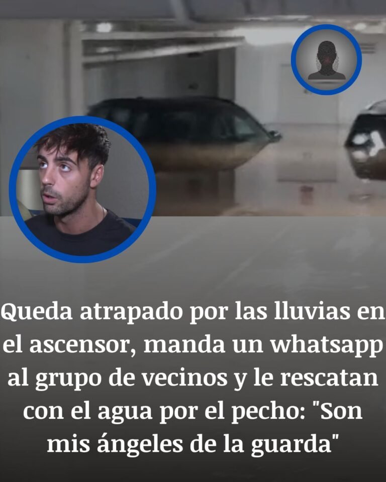 Valencia: Adrián quedó atrapado en un ascensor inundado y seis vecinos lograron sacarlo