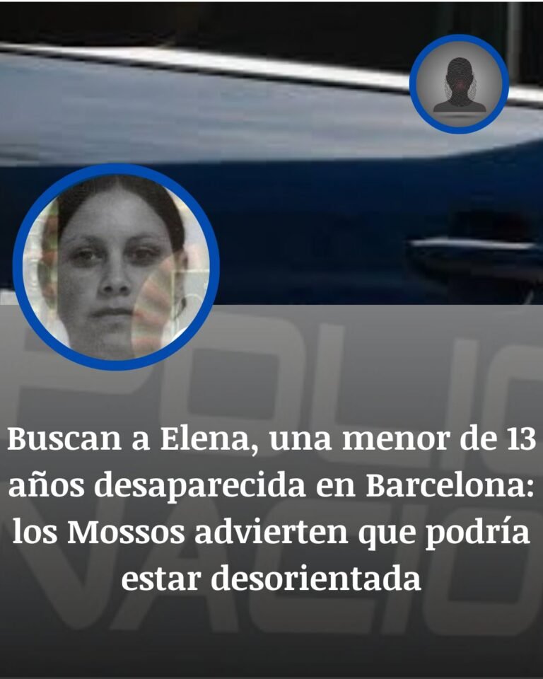 Barcelona busca a Elena, la menor de 13 años desaparecida que podría estar desorientada