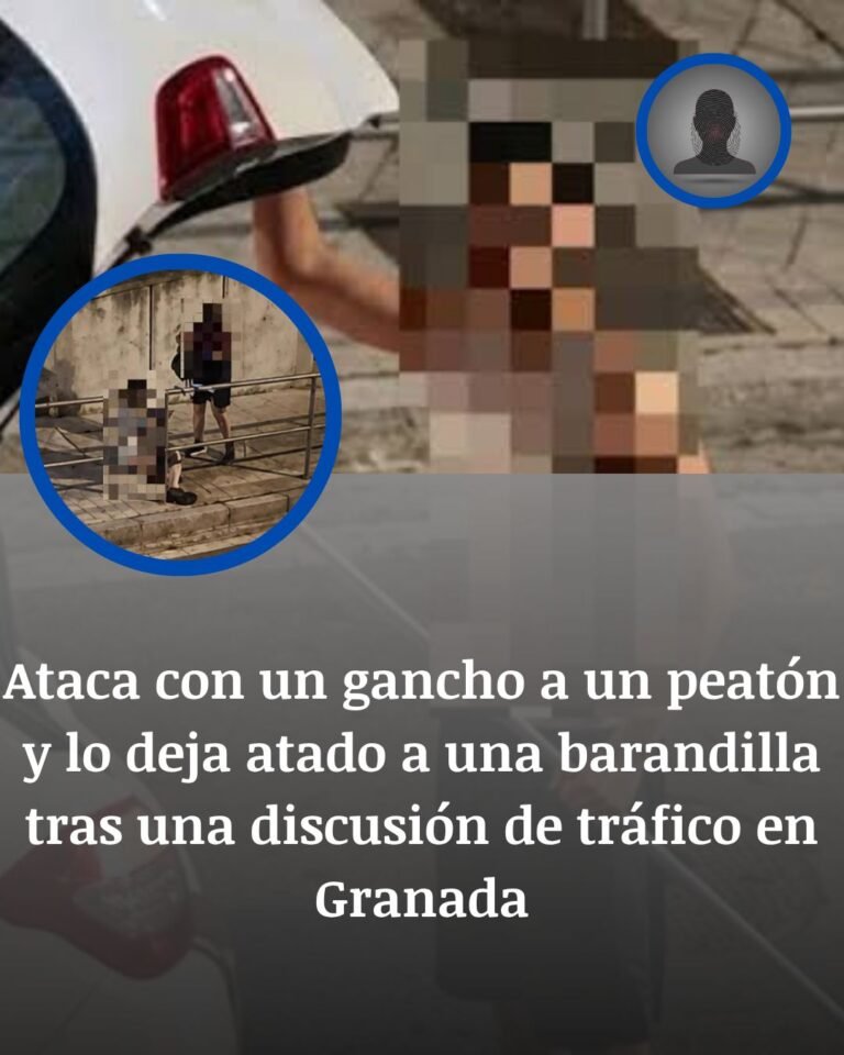 Granada: un conductor clava un gancho a un peatón y lo deja atado a una barandilla tras una discusión de tráfico