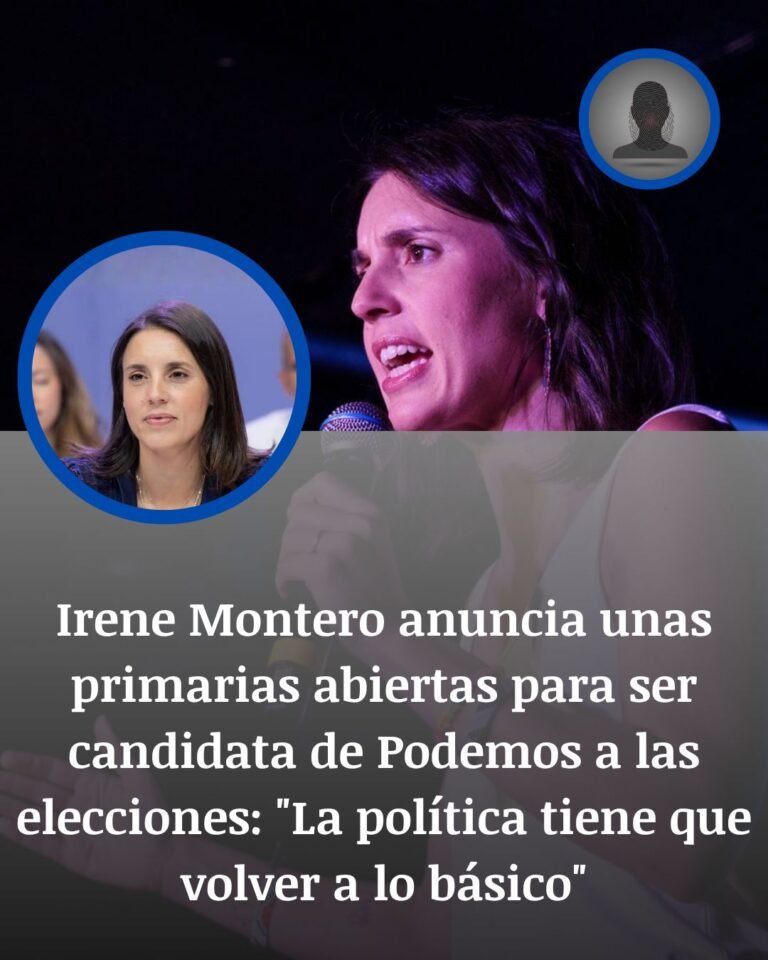 Irene Montero abre las primarias de Podemos para disputar el liderazgo de la izquierda