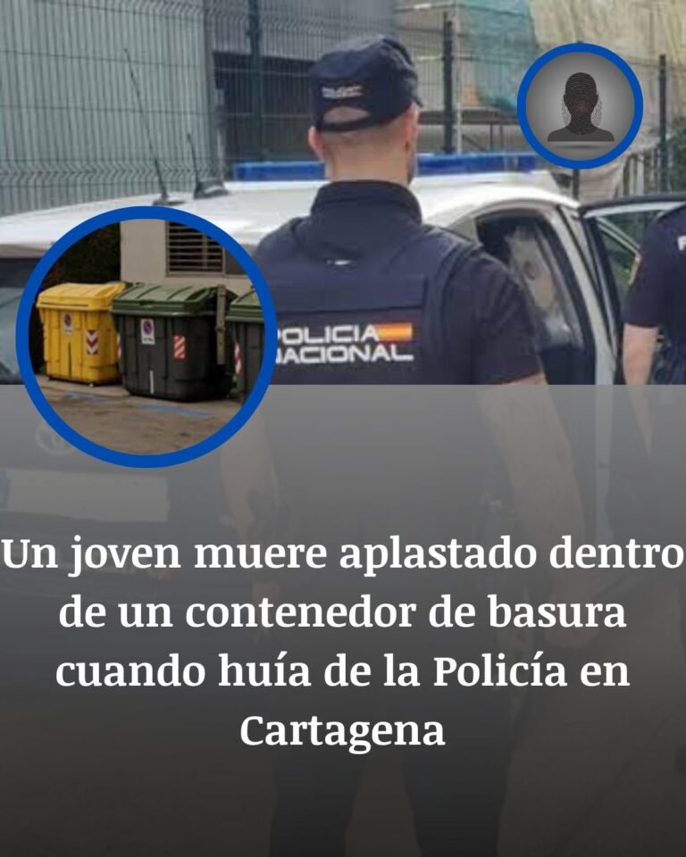 Cartagena: un joven muere aplastado por un contenedor de basura y la madrugada acaba en tragedia
