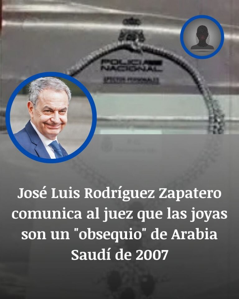 Zapatero comunica al juez que las joyas fueron un regalo saudí de 2007
