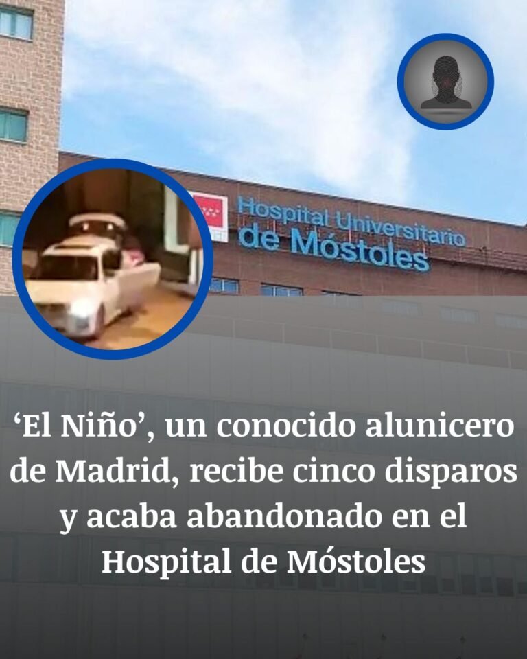 Cinco disparos y una huida: ‘El Niño’ acaba abandonado ante un hospital de Móstoles