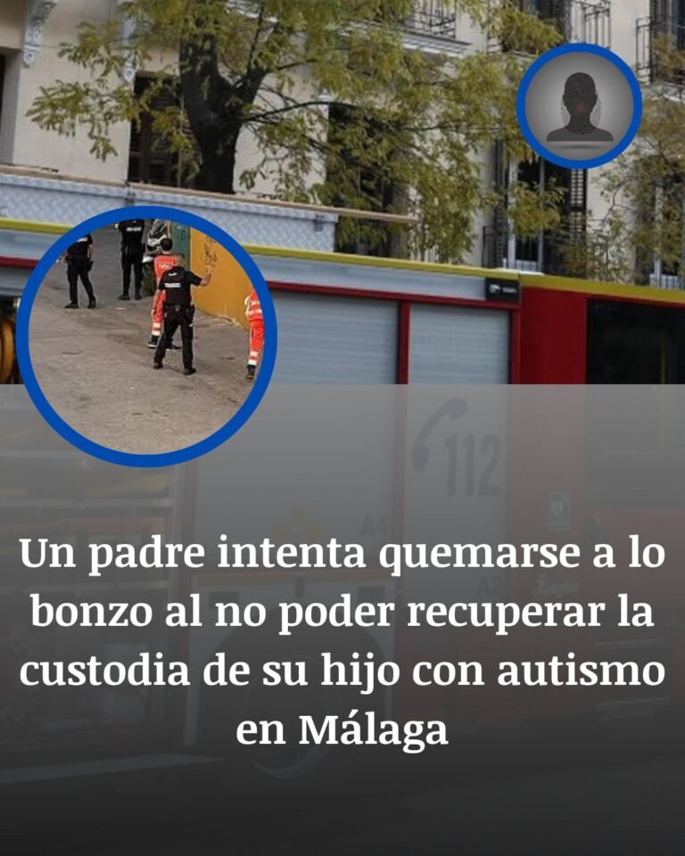Málaga: un padre amenaza con prenderse fuego tras perder la custodia de su hijo con autismo