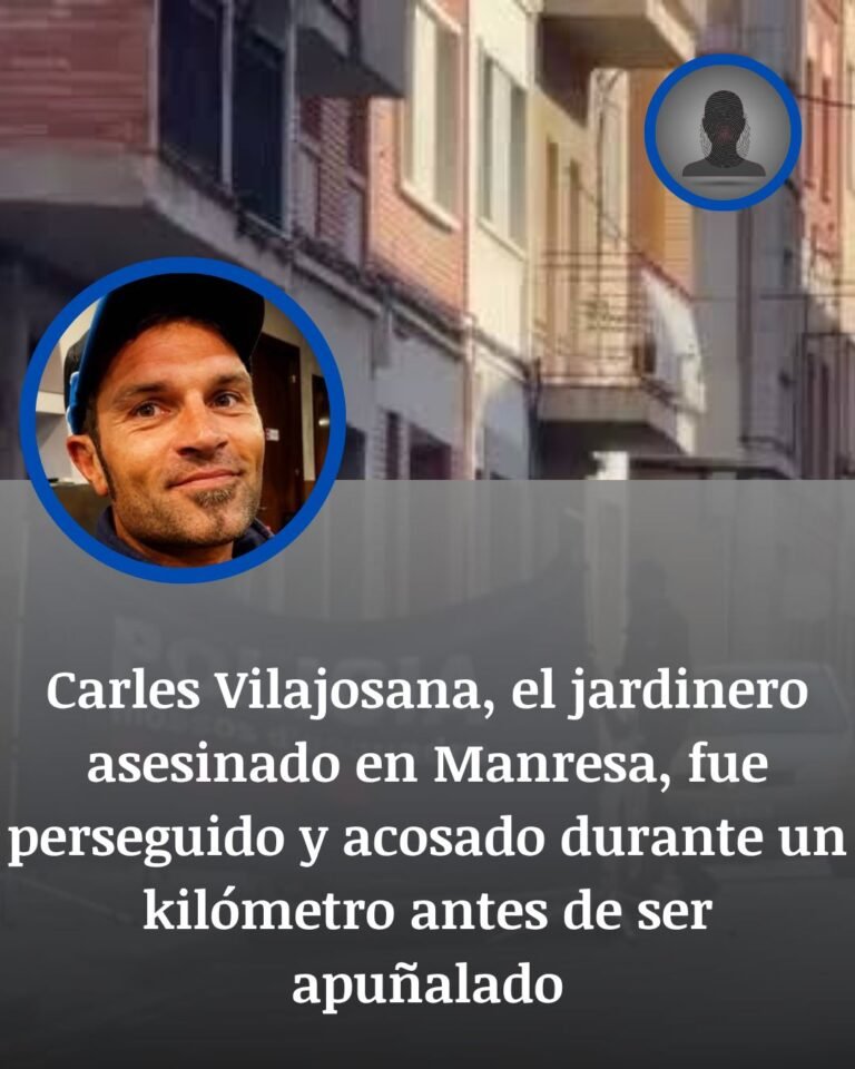 Carles Vilajosana fue perseguido y acosado durante un kilómetro antes de ser asesinado en Manresa