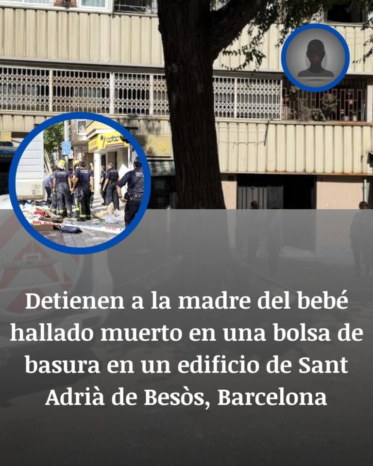 Detenida la madre del bebé hallado muerto en una bolsa de basura en Sant Adrià de Besòs