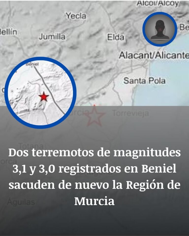 Beniel: dos terremotos de madrugada sacuden Murcia y la Vega Baja sin dejar daños