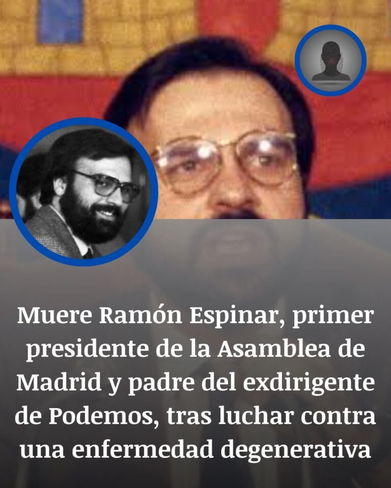 Muere Ramón Espinar Gallego, primer presidente de la Asamblea de Madrid, tras una larga enfermedad