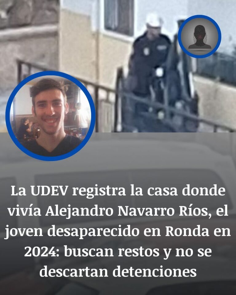 Ronda: la Policía registra la casa donde vivía Alejandro Navarro para buscar rastros