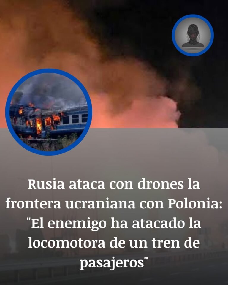 Un dron ruso alcanza una locomotora de pasajeros a dos kilómetros de Polonia