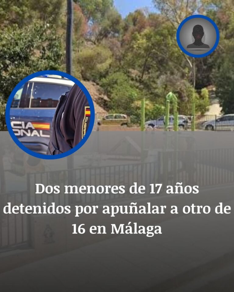 Dos menores detenidos tras el apuñalamiento de un joven de 16 años en Málaga