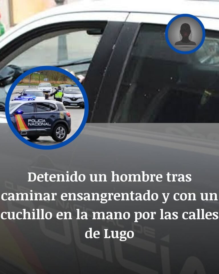 Lugo: investigan al hombre detenido con un cuchillo ensangrentado