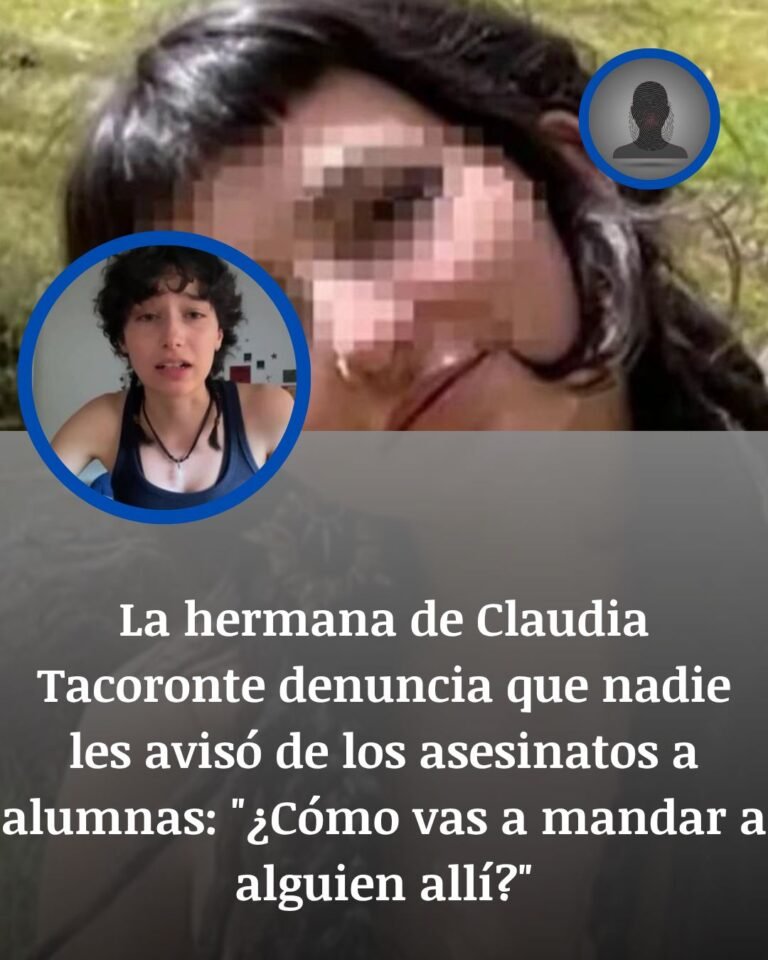 La hermana de Claudia Tacoronte denuncia que nadie avisó del riesgo en Morelos