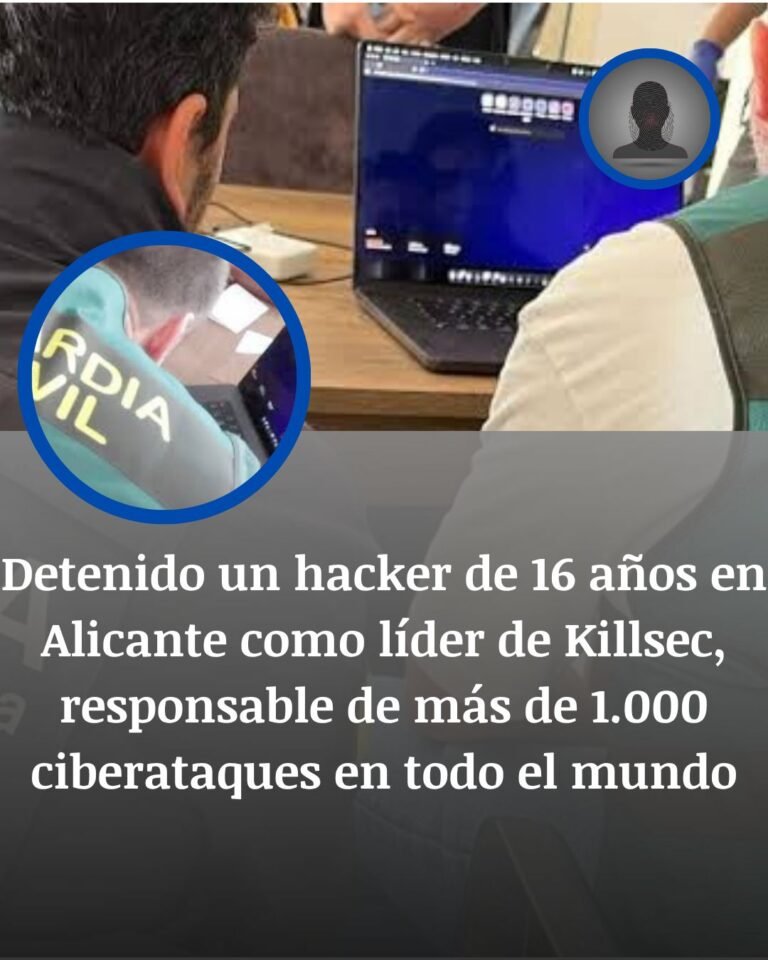 Detenido en Alicante un menor de 16 años acusado de liderar KillSec, la red tras más de 1.000 ciberataques
