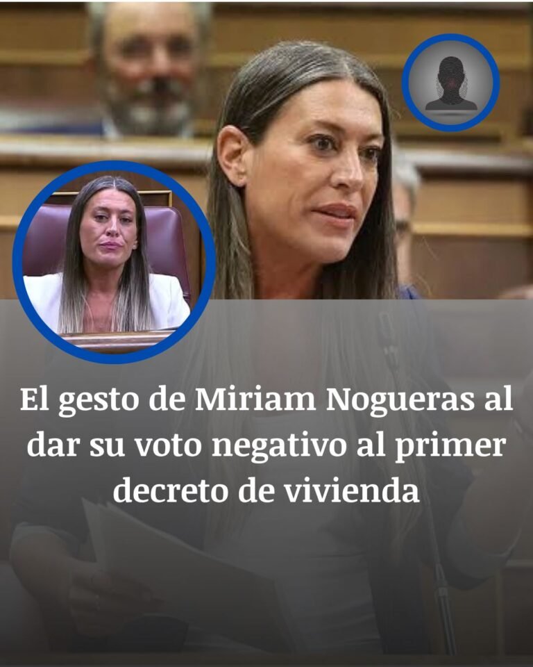 El no de Míriam Nogueras tumba el decreto de vivienda en el Congreso