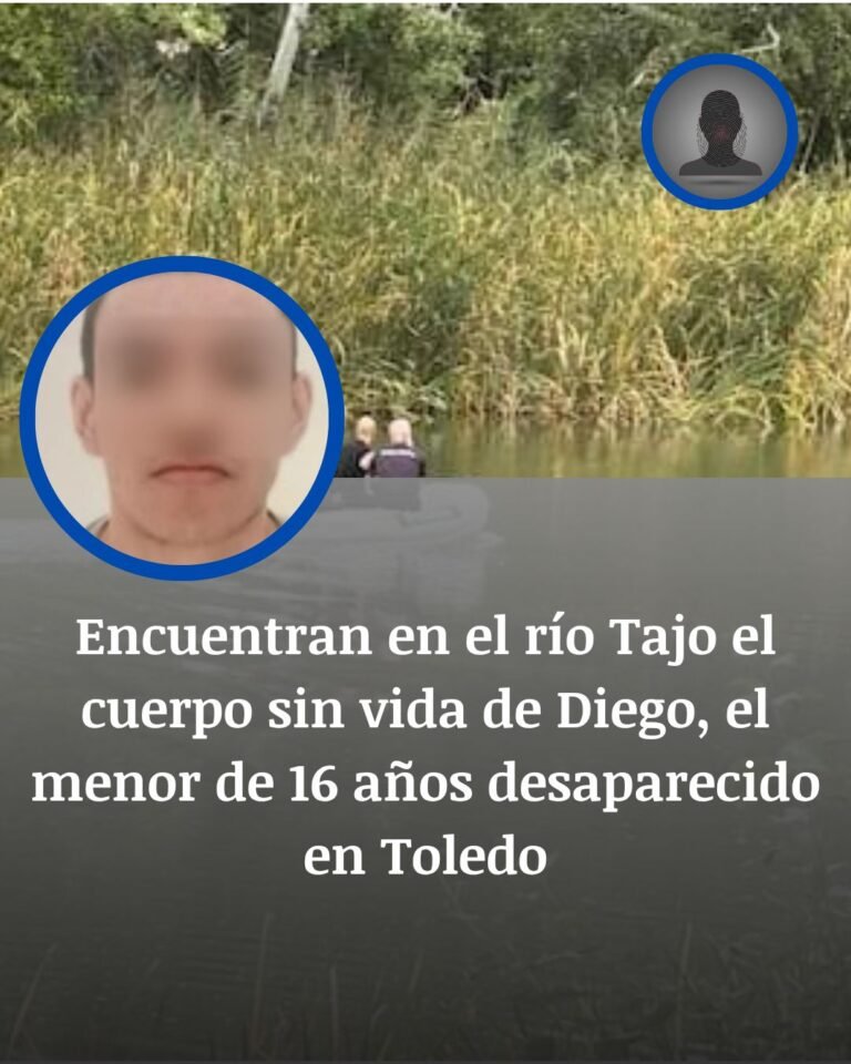 Diego apareció sin vida en el Tajo: el final de cuatro días de búsqueda en Toledo