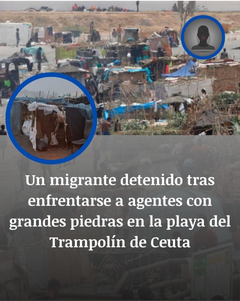 Ceuta: detenido tras enfrentarse a la Policía con piedras en la playa del Trampolín