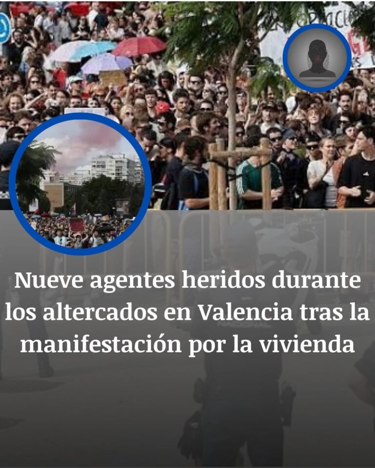 Valencia: cinco detenidos tras los altercados en la protesta por la vivienda