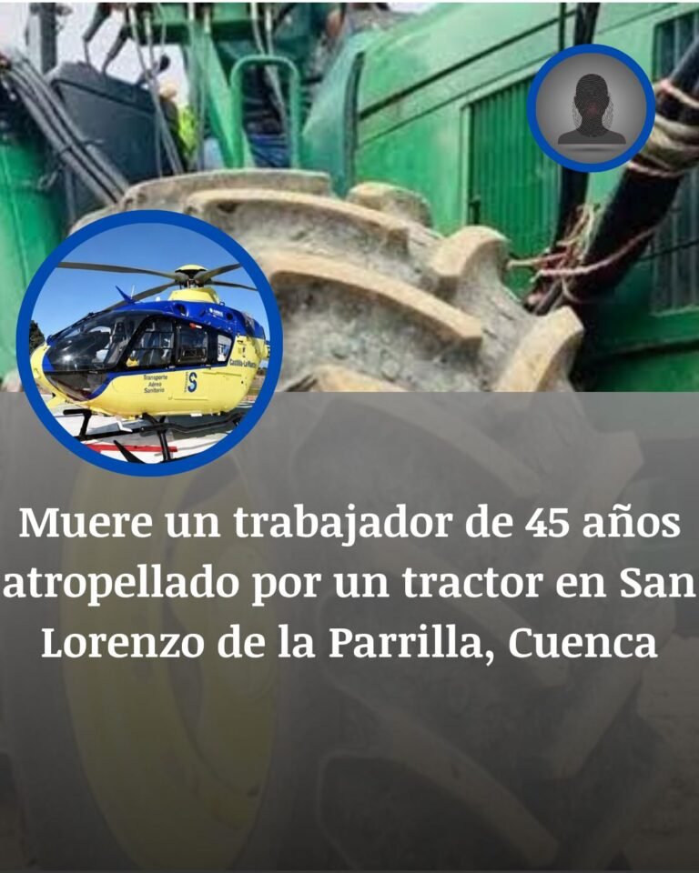 Un tractor rompe el silencio en Cuenca: muere un trabajador de 45 años