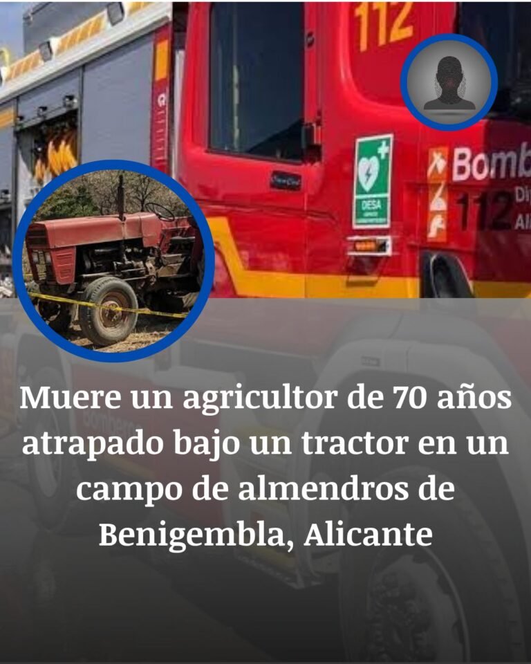 Silencio bajo los almendros: muere un agricultor atrapado por su tractor en Benigembla