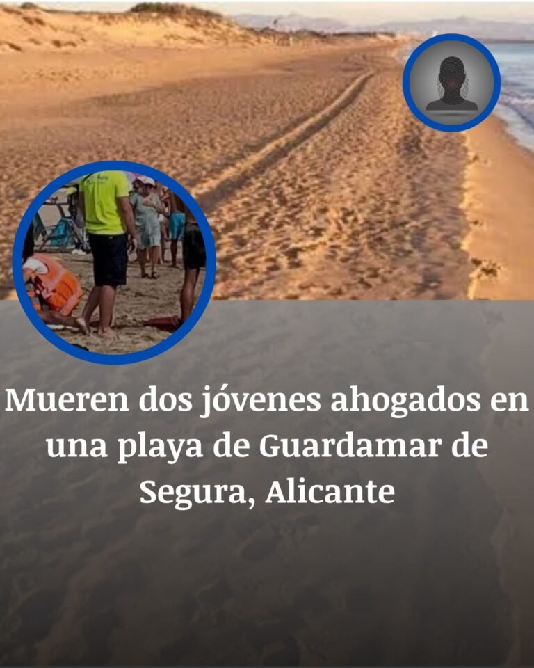 Guardamar del Segura: mueren ahogados dos jóvenes de 25 años en la playa de Els Vivers