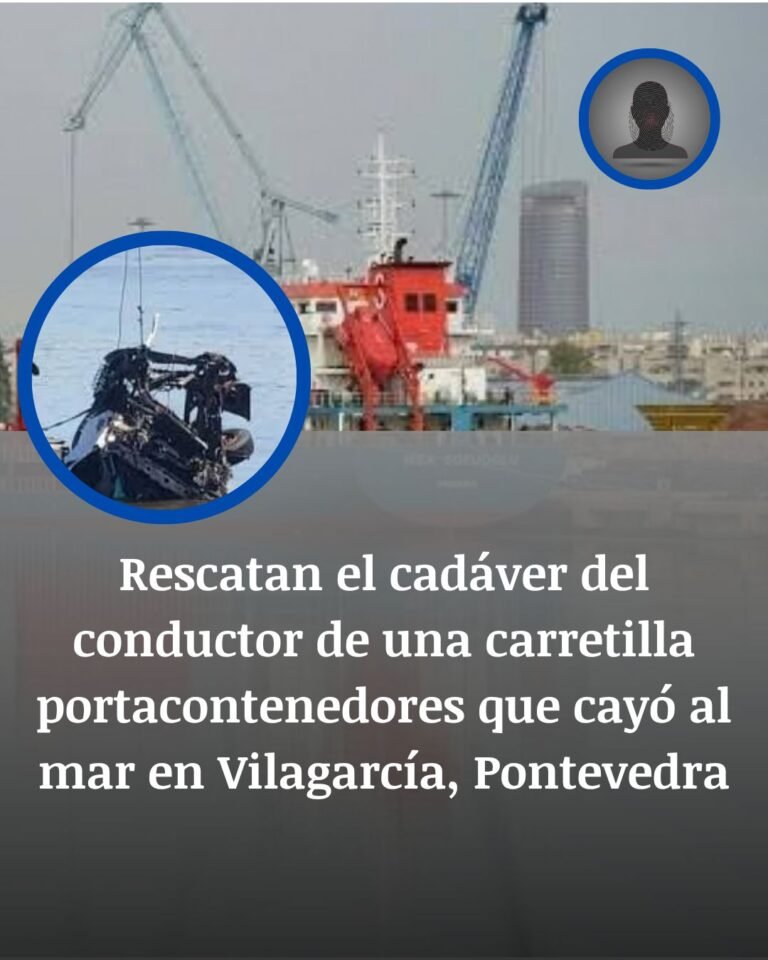 Muere un operario tras caer al mar con una carretilla portacontenedores en Vilagarcía