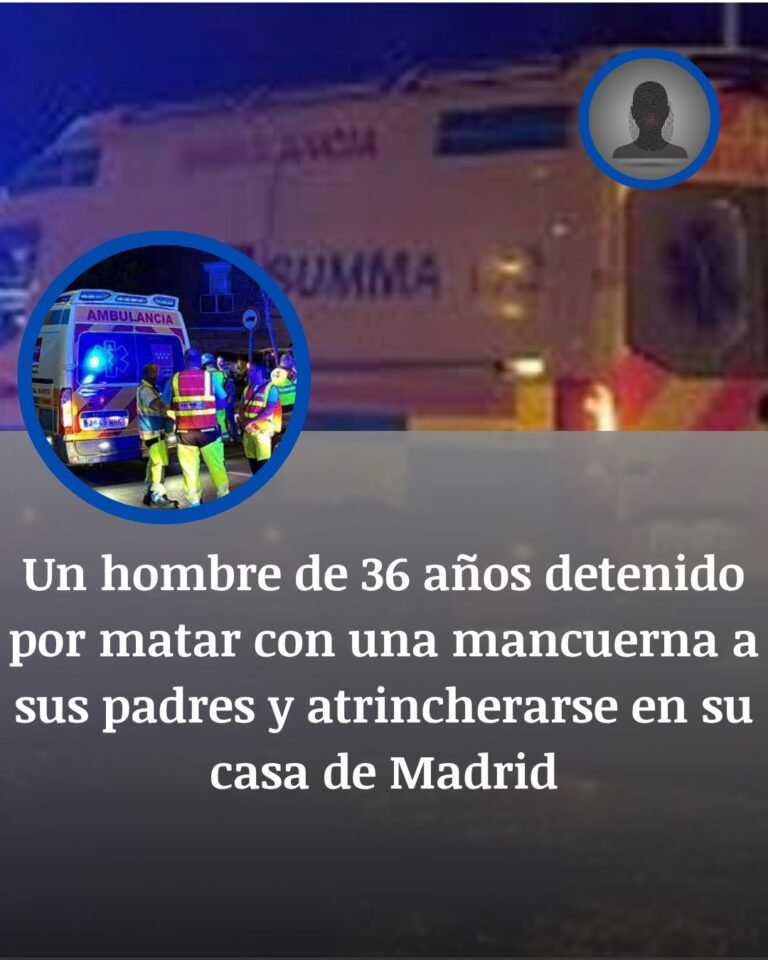 Madrid: detenido tras matar presuntamente a sus padres con una mancuerna y atrincherarse