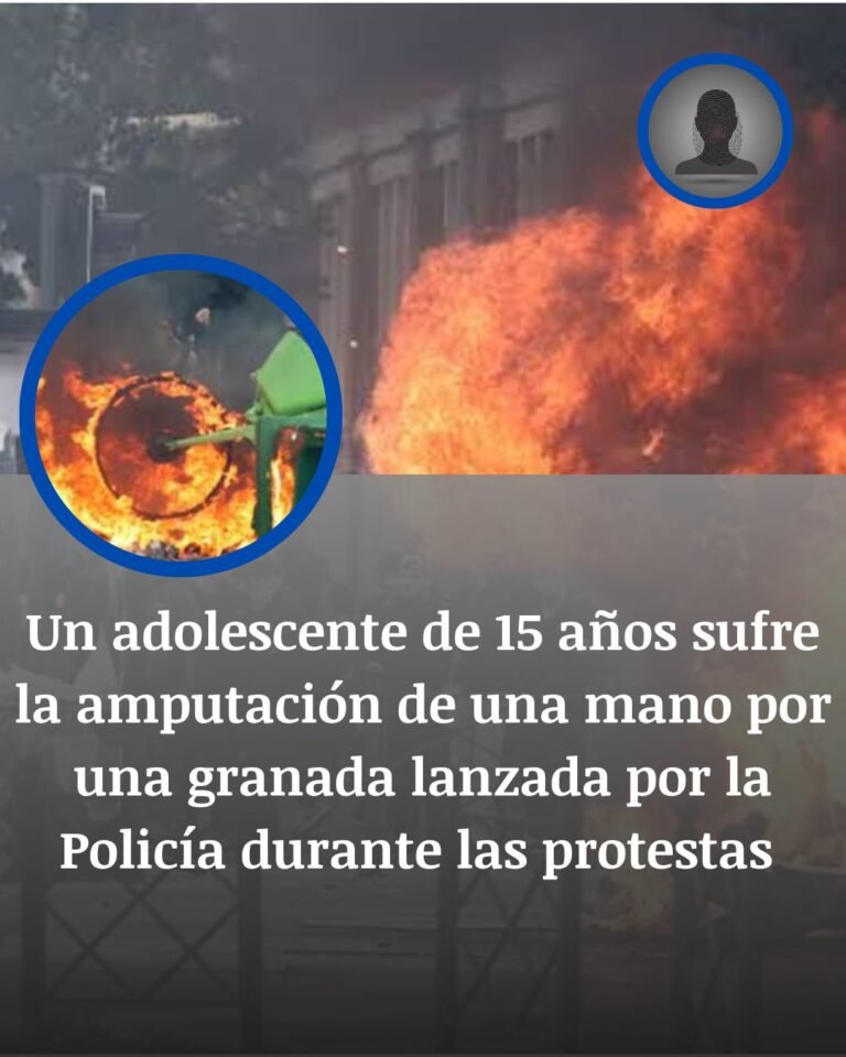 Lens: un adolescente pierde una mano tras explotar una granada durante una protesta estudiantil