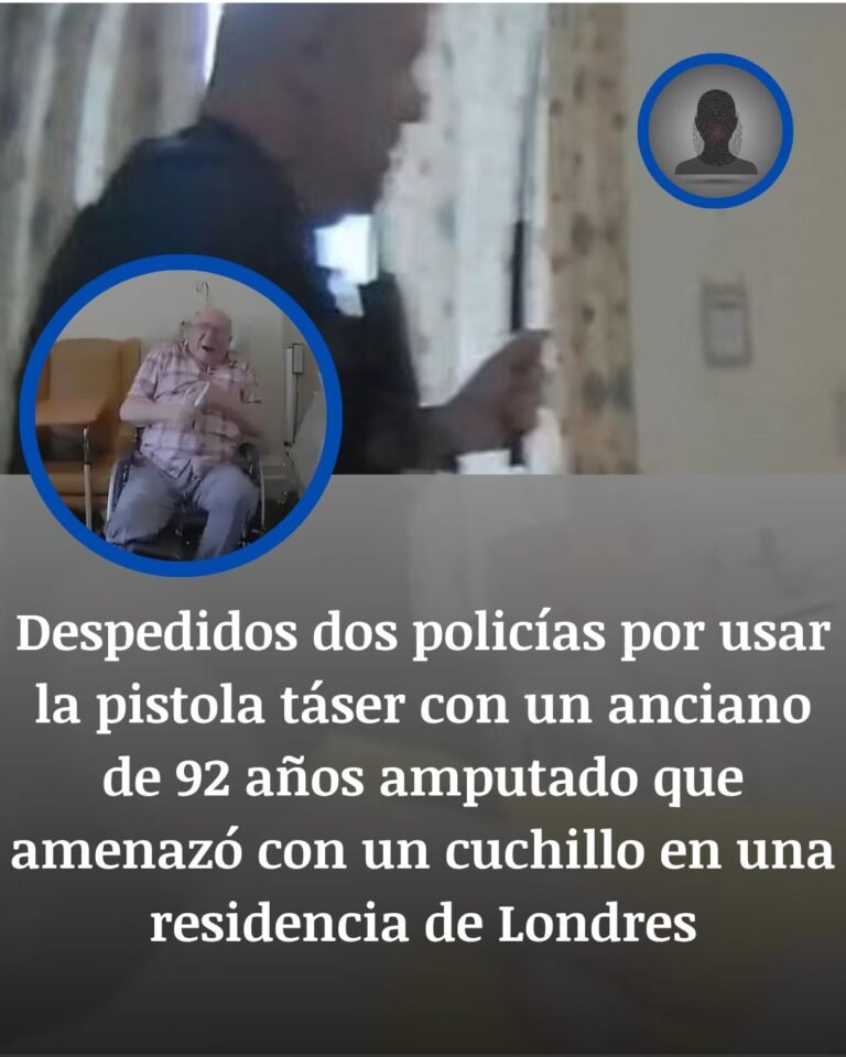 Despiden a dos policías tras usar táser y gas pimienta contra un anciano en silla de ruedas
