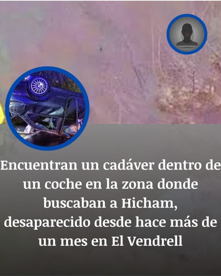 Hallan un cadáver en un coche semienterrado en la riera de El Vendrell