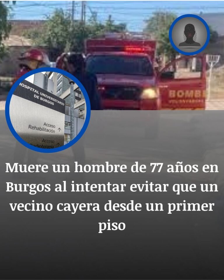 Burgos: un vecino muere al intentar evitar una caída desde un primer piso