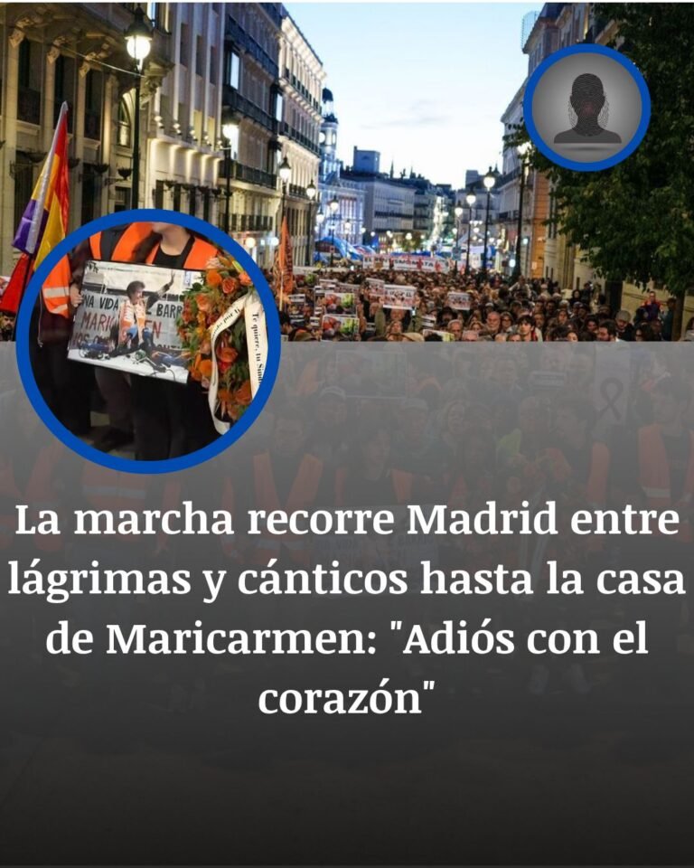 Madrid despide a Maricarmen: 20.000 personas marchan de Sol hasta la casa de la que fue desahuciada