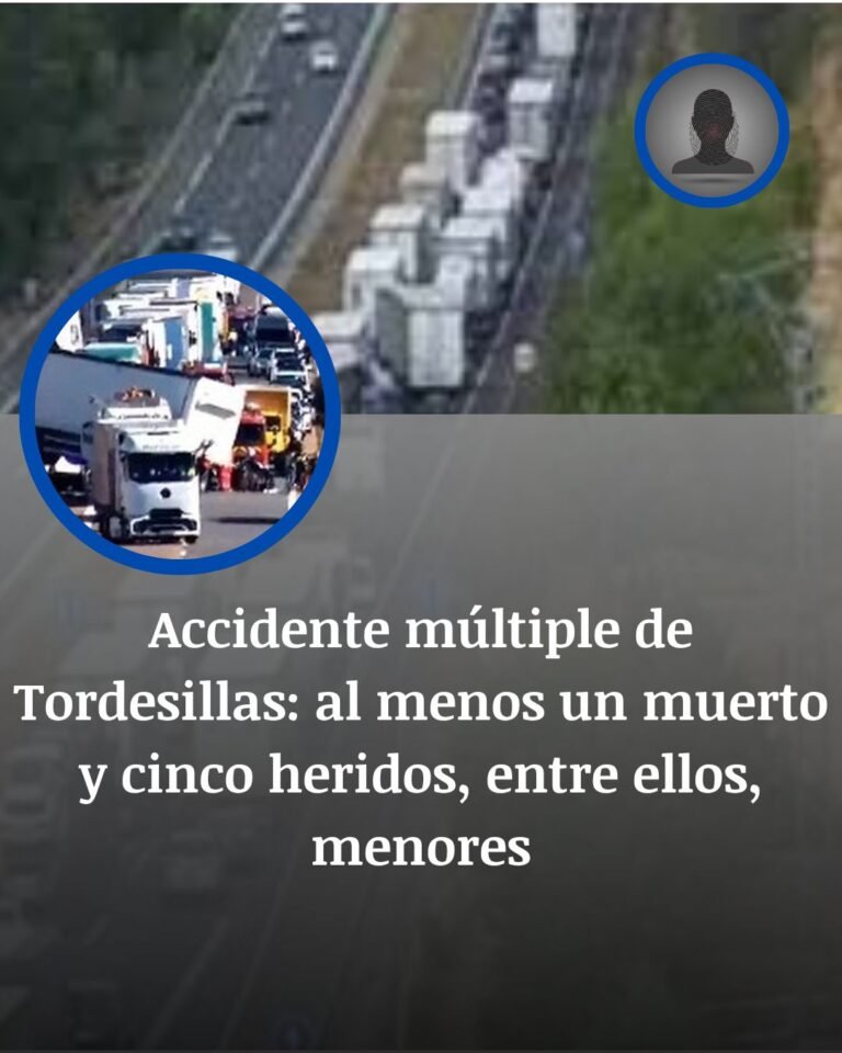 Tordesillas: un muerto y ocho atendidos tras la colisión múltiple en la A-62