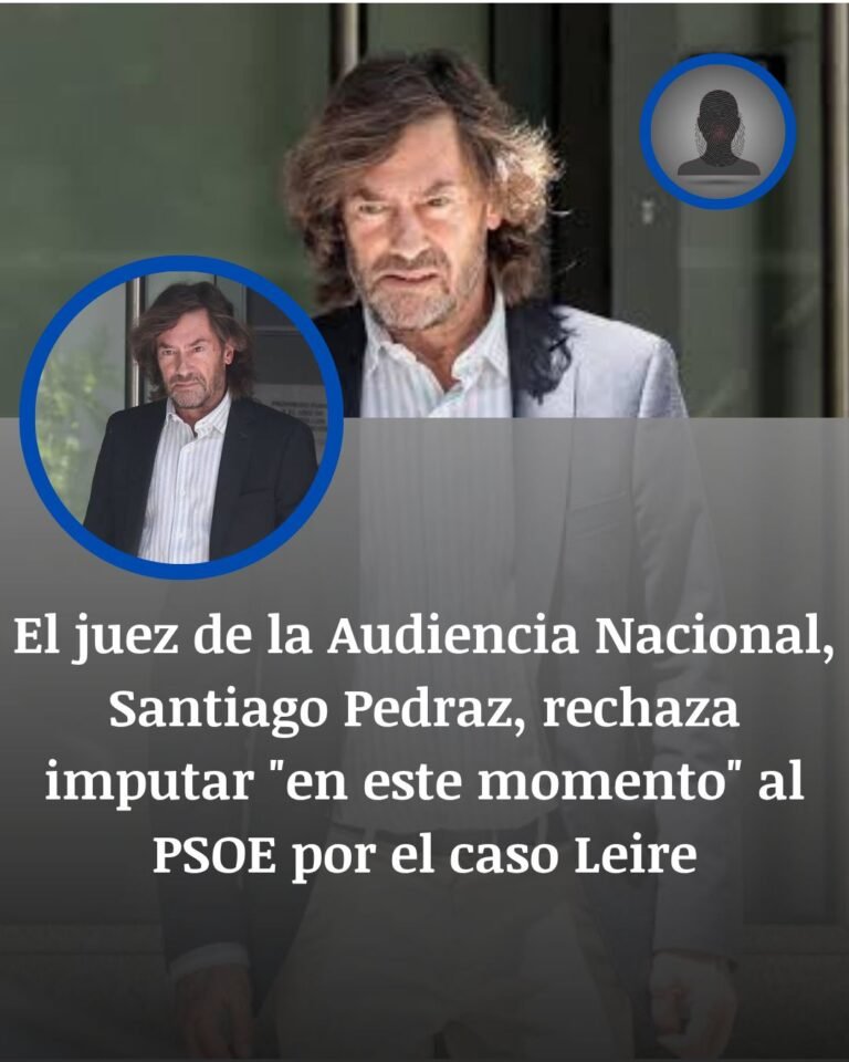 El juez Pedraz frena por ahora la imputación del PSOE en el caso Leire Díez