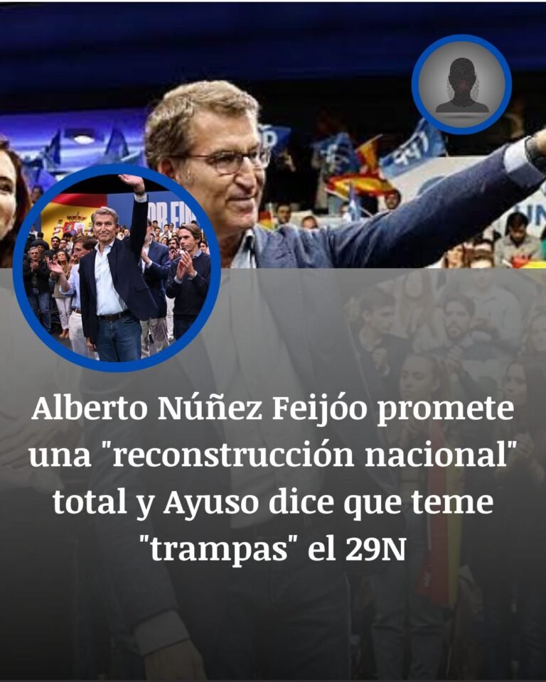 Feijóo promete una reconstrucción nacional ante el 29N