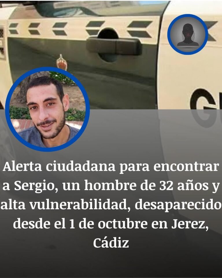 Buscan a Sergio en Jerez: desapareció el 1 de octubre y su caso es de alta vulnerabilidad