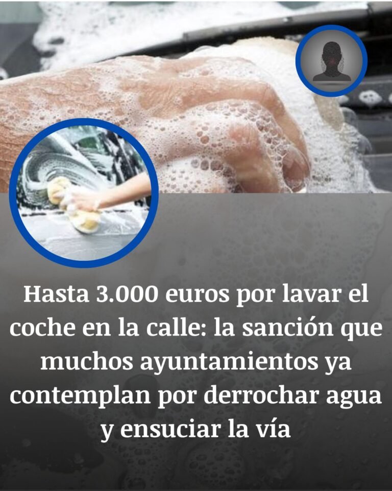 Lavar el coche en la calle puede acabar en una multa de hasta 3.000 euros