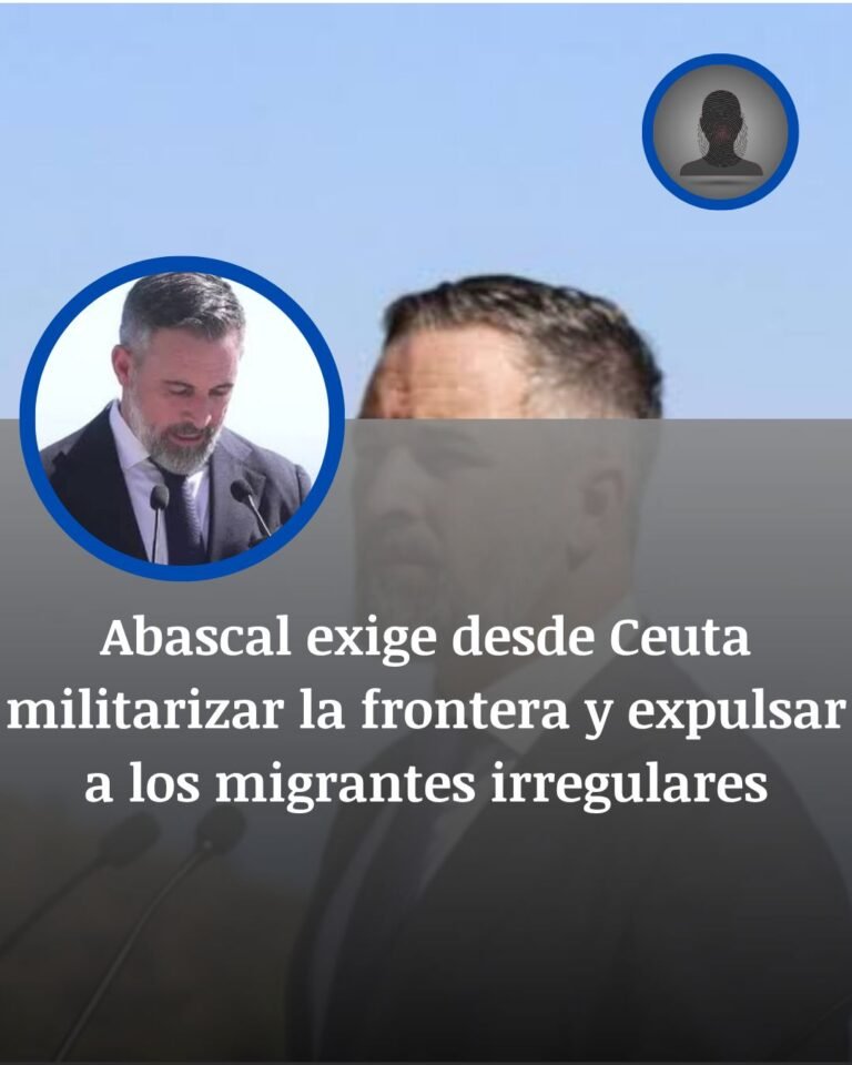 Ceuta: Abascal reclama militarizar la frontera y expulsar a migrantes