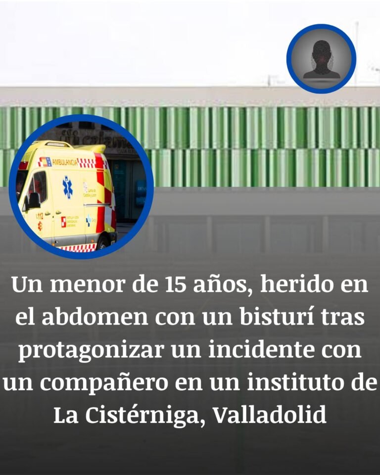 La Cistérniga: un alumno de 15 años, herido con un bisturí durante un cambio de clase
