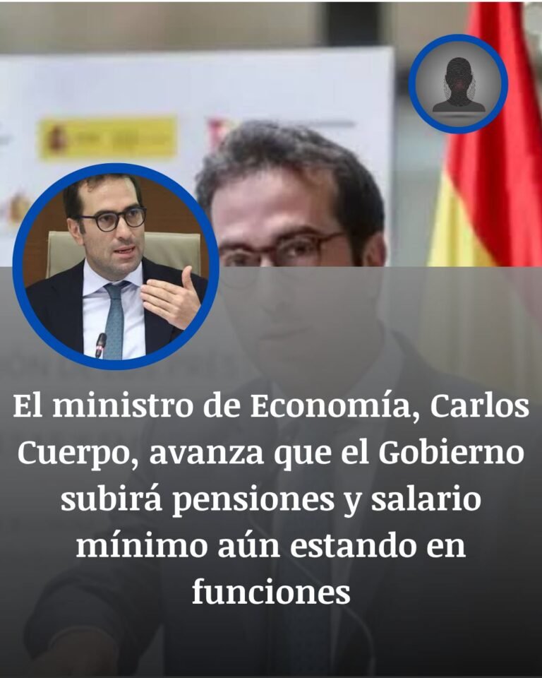 Carlos Cuerpo garantiza la subida de las pensiones y abre la puerta al alza del SMI con el Gobierno en funciones