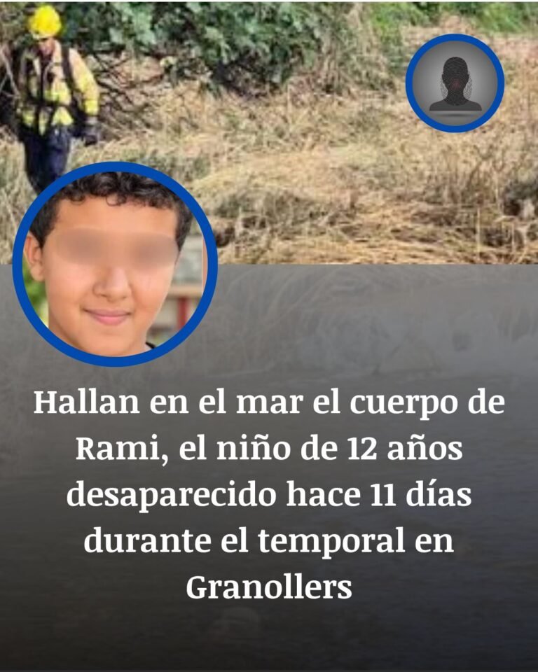 Hallan en el mar el cuerpo de Rami, el niño desaparecido durante el temporal en Granollers