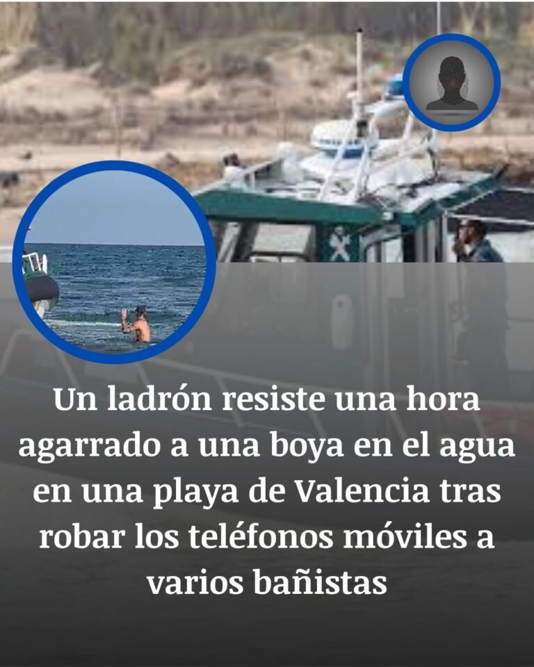 Valencia: detenido tras permanecer una hora aferrado a una boya después de robar móviles