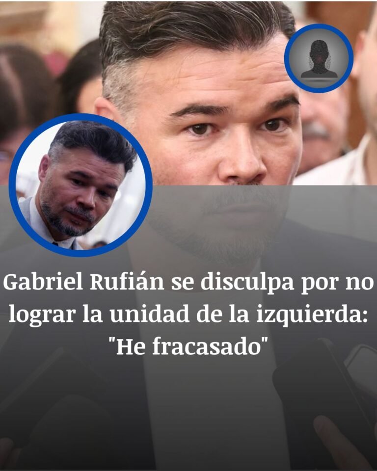 Gabriel Rufián asume el fracaso de la unidad de la izquierda a horas del cierre de coaliciones